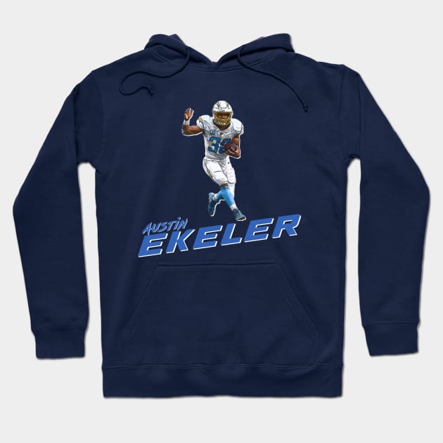 austin ekeler Hoodie by islandersgraphics